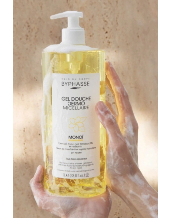 Byphasse Dermo Micellar Monoi Oil Duş Jeli Tüm Ciltler İçin 1 L
