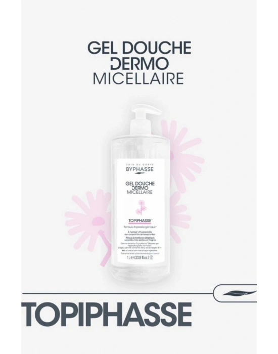Byphasse Dermo Micellar Topiphasse Atopik Hassas Ve Çok Kuru Ciltler İçin Misel Duş Jeli 1 L