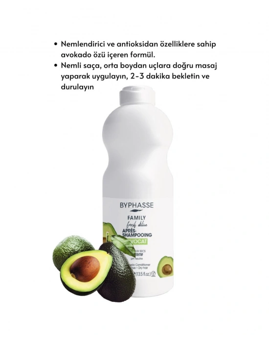 Byphasse Family Fresh Avokado Özlü Besleyici Saç Kremi 400 ML