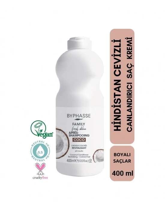 Byphasse Family Fresh Hindistan Cevizli Canlandırıcı Saç Kremi 400 ML