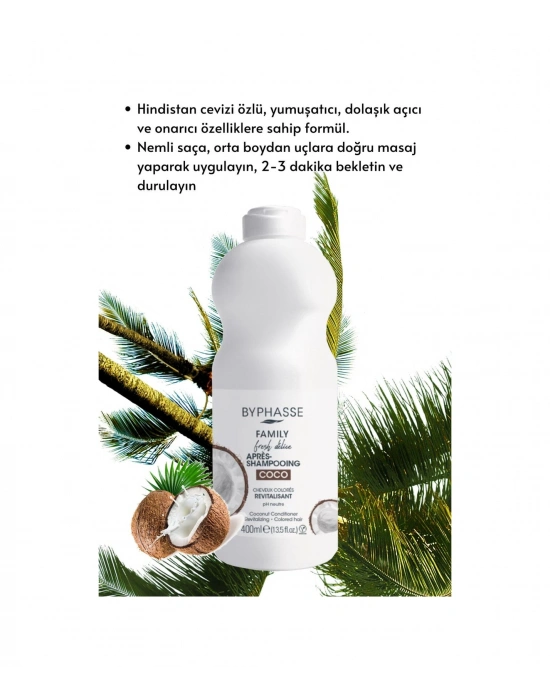 Byphasse Family Fresh Hindistan Cevizli Canlandırıcı Saç Kremi 400 ML
