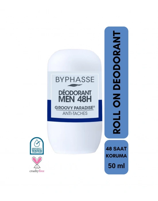 Byphasse Groovy Paradise 48H Erkek Roll-On Deodorant 50 ML