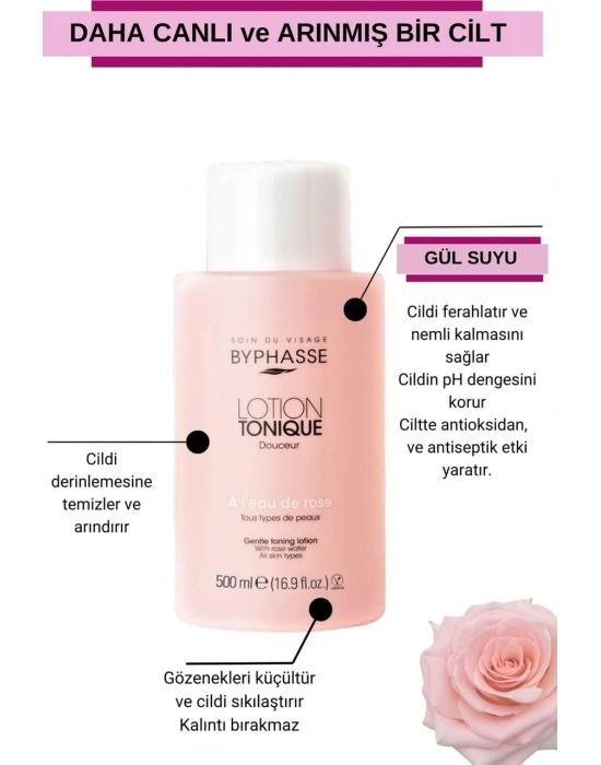 Byphasse Gül Özlü Canlandırıcı Tonik 500 ML