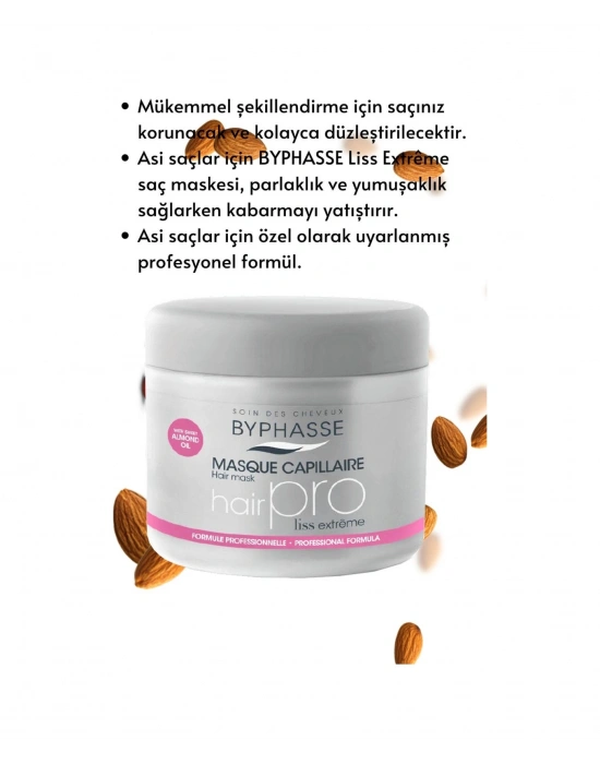 Byphasse Hair Pro Asi Saçlar İçin Koruyucu ve Yatıştırıcı Bakım Maskesi 500 ML