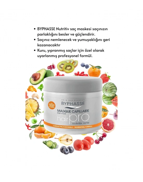 Byphasse Hair Pro Yoğun Nem Maskesi 500 ML