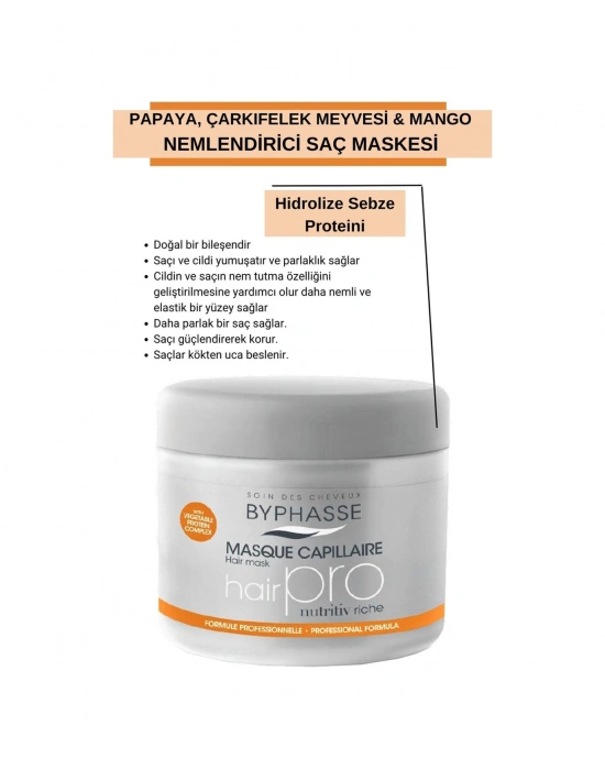 Byphasse Hair Pro Yoğun Nem Maskesi 500 ML
