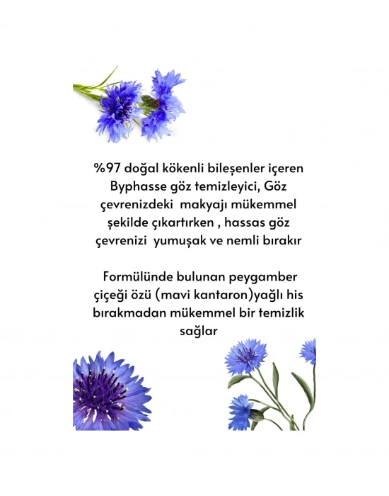 Byphasse Hassas Ciltler İçin Nazik Göz Makyaj Temizleyici 200 ML
