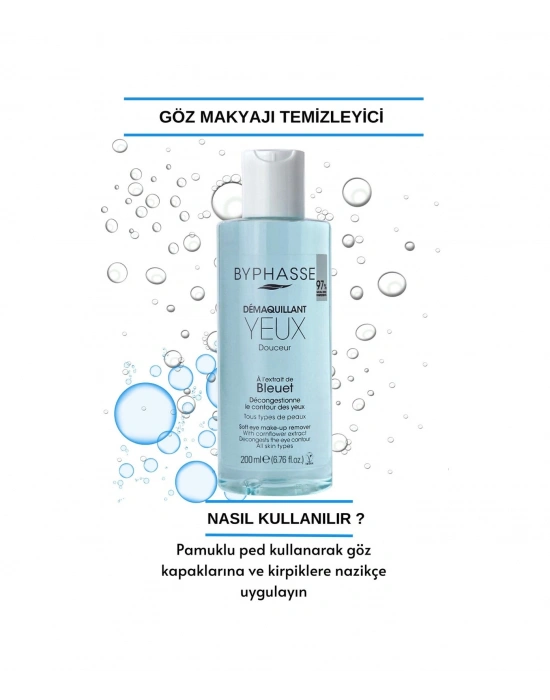 Byphasse Hassas Ciltler İçin Nazik Göz Makyaj Temizleyici 200 ML