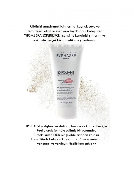 Byphasse Hassas ve Kuru Ciltler için Temizleyici ve Yenileyici Yüz Peeling 150 ML