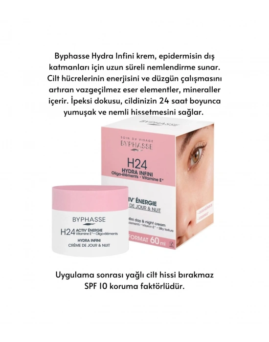 Byphasse Hydra 24 Saat Nemlendirici Gündüz Yüz Bakım Kremi 60 ML