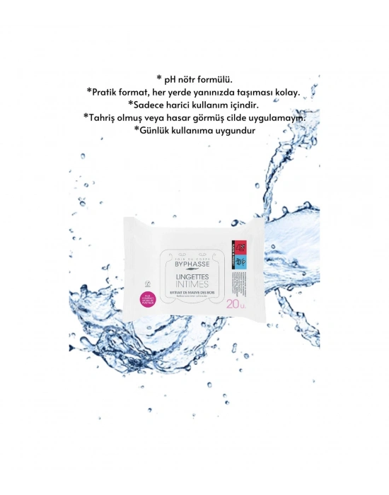 Byphasse İntim Ph Dengeli Genital Bölge Temizleme Mendili 20li