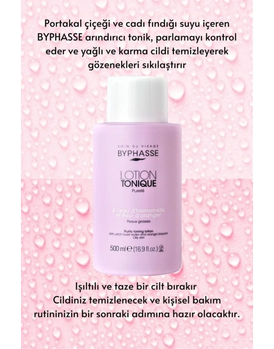 Byphasse Karma ve Yağlı Ciltler için Arındırıcı Tonik 500 ML