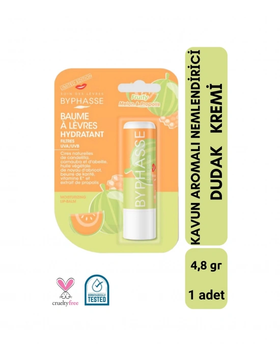 Byphasse Kavun Aromalı Nemlendirici Dudak Bakım Kremi 4.8 G