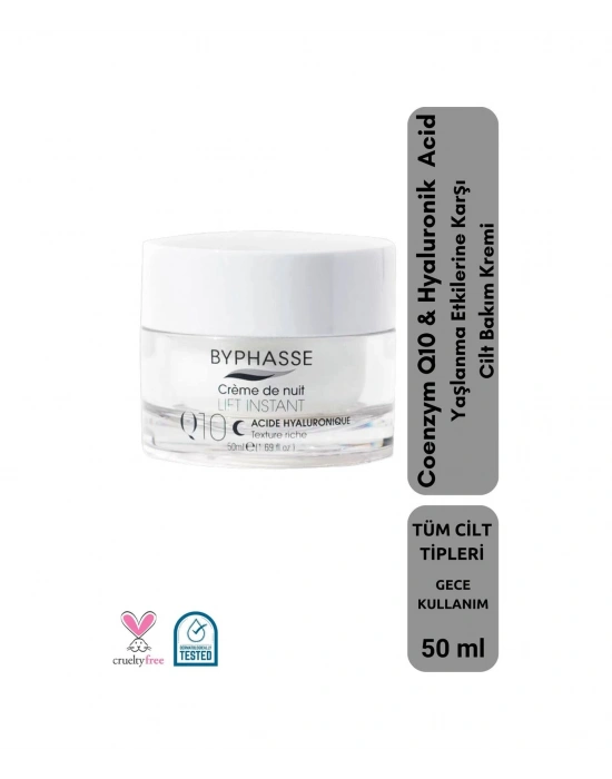 Byphasse Koenzim Q10 Hyaluronik Asit İçerikli Gece Kremi 50 ML