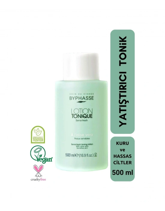 Byphasse Kuru ve Hassas Ciltler için Yatıştırıcı Tonik 500 ML