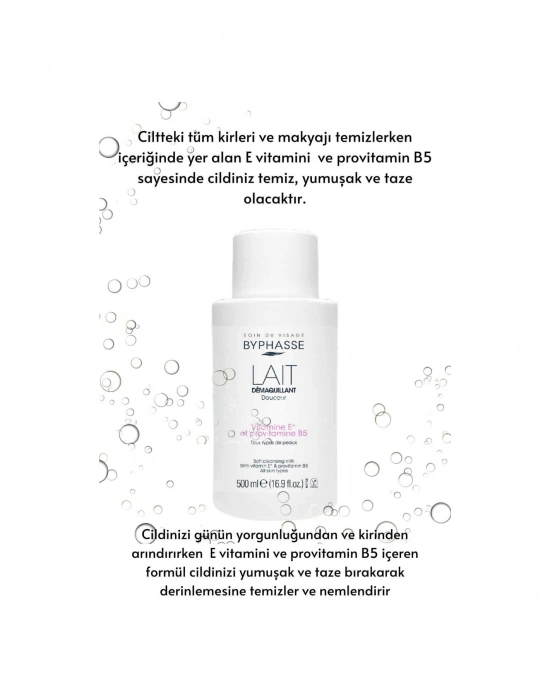 Byphasse Makyaj Temizleme Sütü Tüm Cilt Tipleri 500 ML