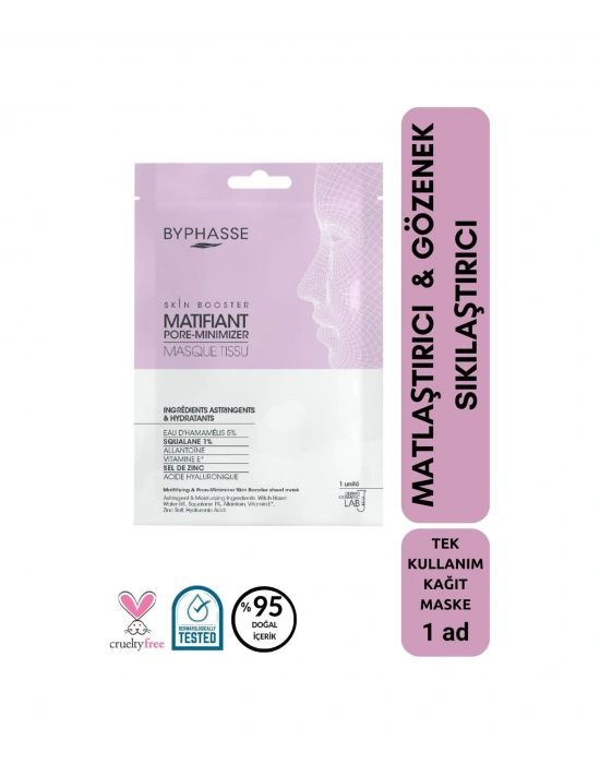 Byphasse Matlaştırıcı Ve Gözenek Sıkılaştırıcı Skin Booster Kağıt Yüz Maskesi