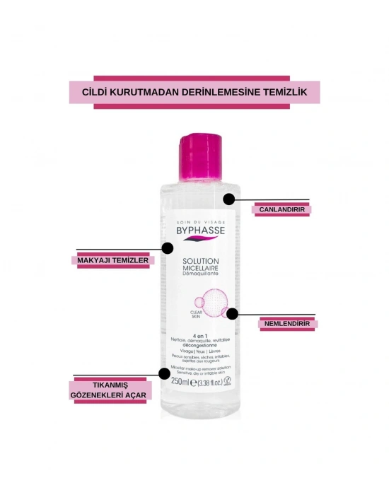 Byphasse Micellar Yüz Ve Makyaj Temizleyici Misel 250 ML