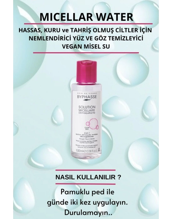 Byphasse Micellar Yüz Ve Makyaj Temizleyici Misel Su 100 ML