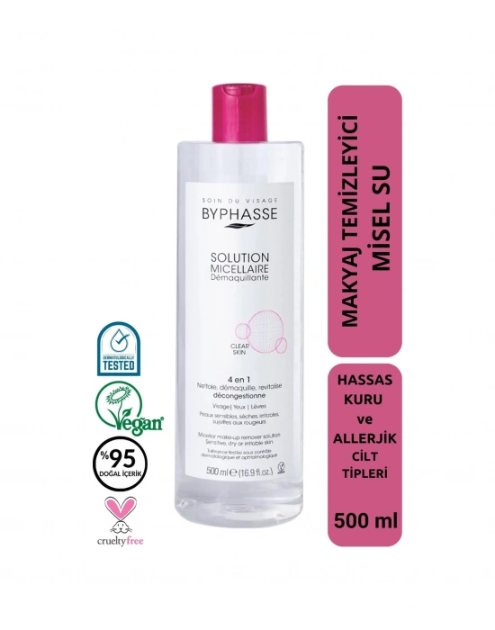 Byphasse Micellar Yüz Ve Makyaj Temizleyici Misel Su 500 ML