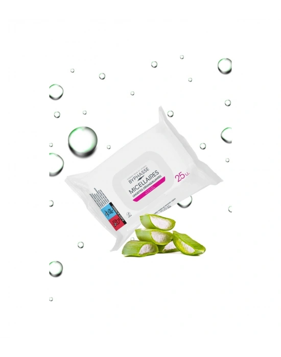 Byphasse Misel Sulu Makyaj Temizleme Mendili Hassas Ciltler 25li