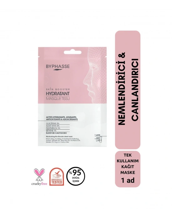 Byphasse Nemlendirici Ve Canlandırıcı Skin Booster Kağıt Yüz Maskesi