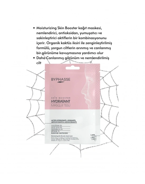 Byphasse Nemlendirici Ve Canlandırıcı Skin Booster Kağıt Yüz Maskesi