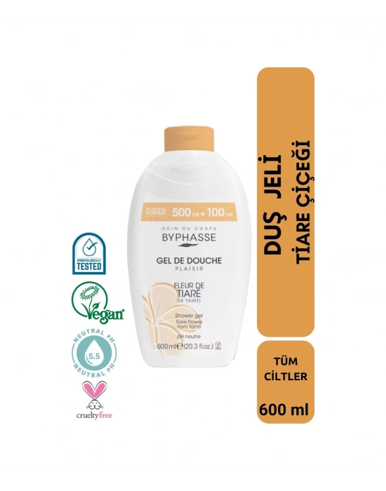 Byphasse Plaisir Tiare Çiçeği Duş Jeli 600 ML