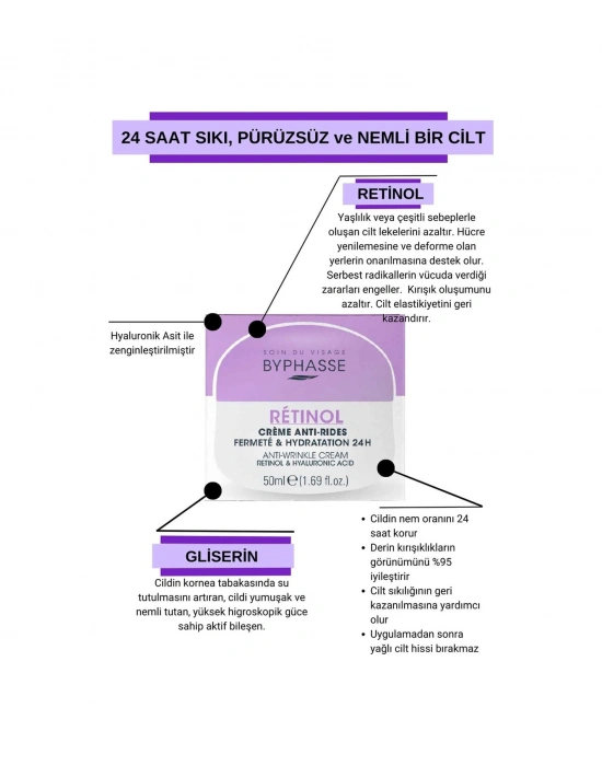 Byphasse Retinol Skin Booster   Bakım Kremi 50 ML