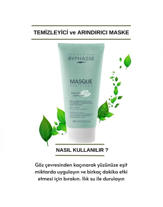 Byphasse Temizleyici Ve Arındırıcı Maske Karma Ve Yağlı Ciltler 150 ML