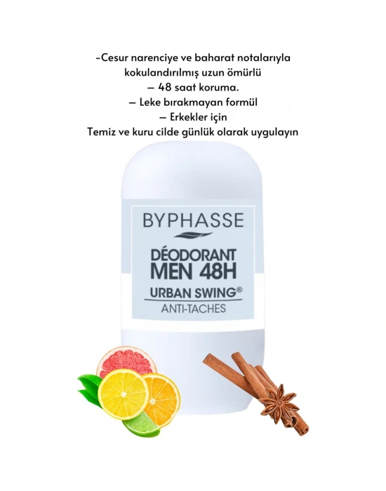 Byphasse Urban Swing 48H Erkek Roll-On Deodorant 50 ML