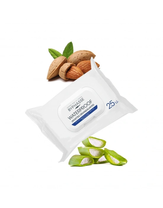 Byphasse Waterproof Makyaj Temizleme Mendili Hassas Ciltler 25li