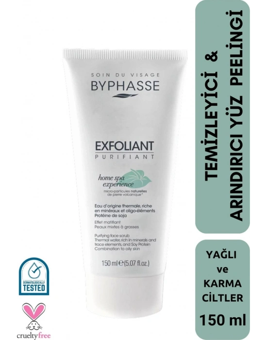Byphasse Yağlı ve Karma Ciltler için Temizleyici ve Arındırıcı Yüz Peeling 150 ML