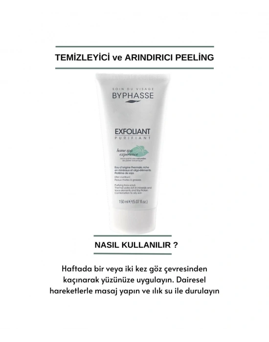 Byphasse Yağlı ve Karma Ciltler için Temizleyici ve Arındırıcı Yüz Peeling 150 ML