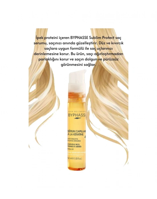 Byphasse Yüksek Koruyucu ve Kabarma Önleyici Keratin Saç Serumu 50 ML