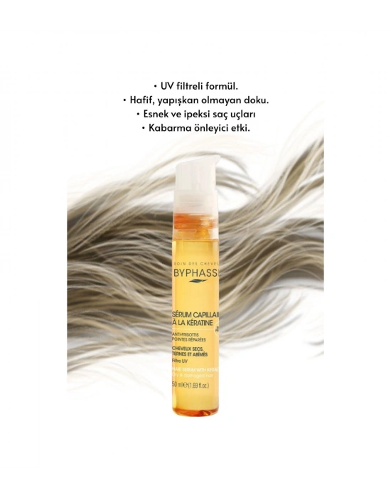 Byphasse Yüksek Koruyucu ve Kabarma Önleyici Keratin Saç Serumu 50 ML