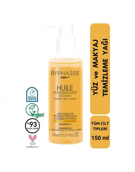 Byphasse Yüz ve Makyaj Temizleme Yağı Tüm Cilt Tipleri 150 ML