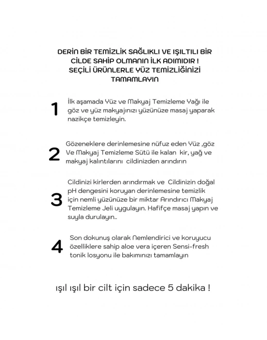 Deep Makeup Clean Dörtlü Cilt Bakım Seti