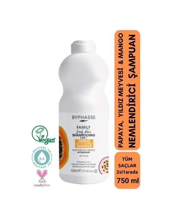 Family Fresh 2in1 Tüm Saçlara Özel Nemlendirici Şampuan 750ml