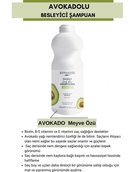 Family Fresh Kuru Saçlara Özel Avokadolu Şampuan 750ml