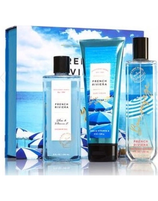 French Riviera Bon Voyage Bath&Body Works Set 3lü