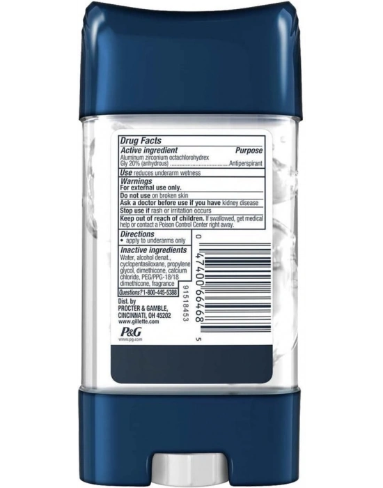 Gillette Ultimate Cool Wave Antiperspirant Deodorant Jel 107GR