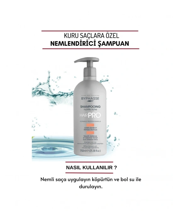Hair Pro Kuru Saçlara Özel Nemlendirici Şampuan 750ml