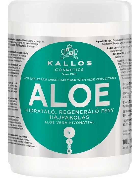 Kallos Cosmetics Aloe Vera Özlü Saç Maskesi 1 L