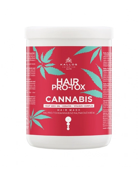 Kallos Cosmetics Hair Pro-Tox Cannabis Saç Maskesi 1 L