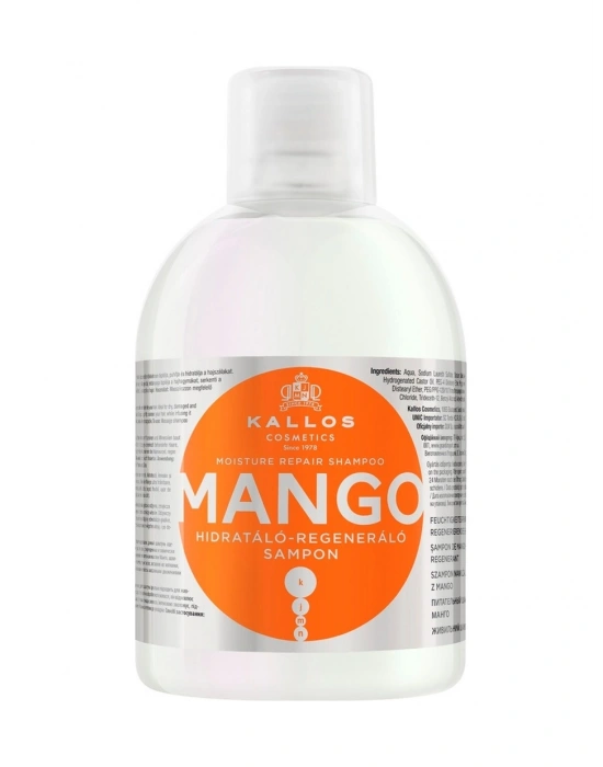 Kallos Cosmetics Mango Nem Terapisi ve Yenileyici Şampuan 1 L