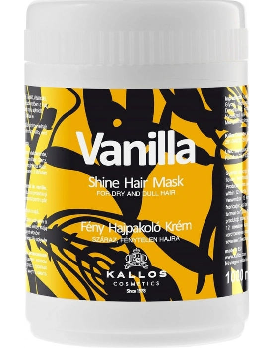 Kallos Cosmetics Vanilla Vanilya Özlü Saç Maskesi 1 L