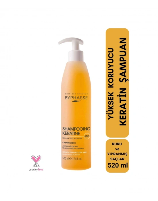 Keratin Şampuan Kuru Saçlar Yüksek Koruyucu 520 Ml