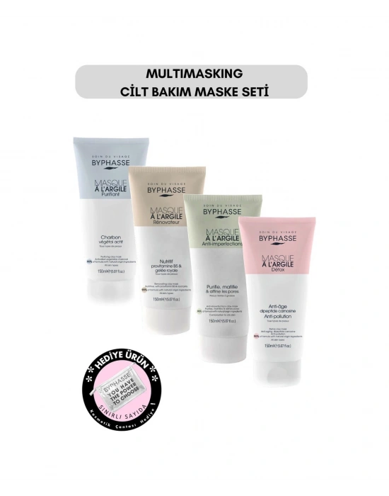 Multimasking Dörtlü Cilt Bakım Kil Maskesi Seti