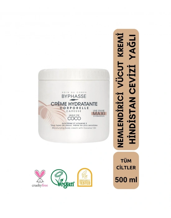 Nemlendirici Vücut Kremi Hindistan Cevizi Yağlı 500ml